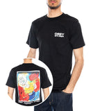Obey Art Department Tee Black - T-shirt Girocollo Uomo Nera Uomo OBEY