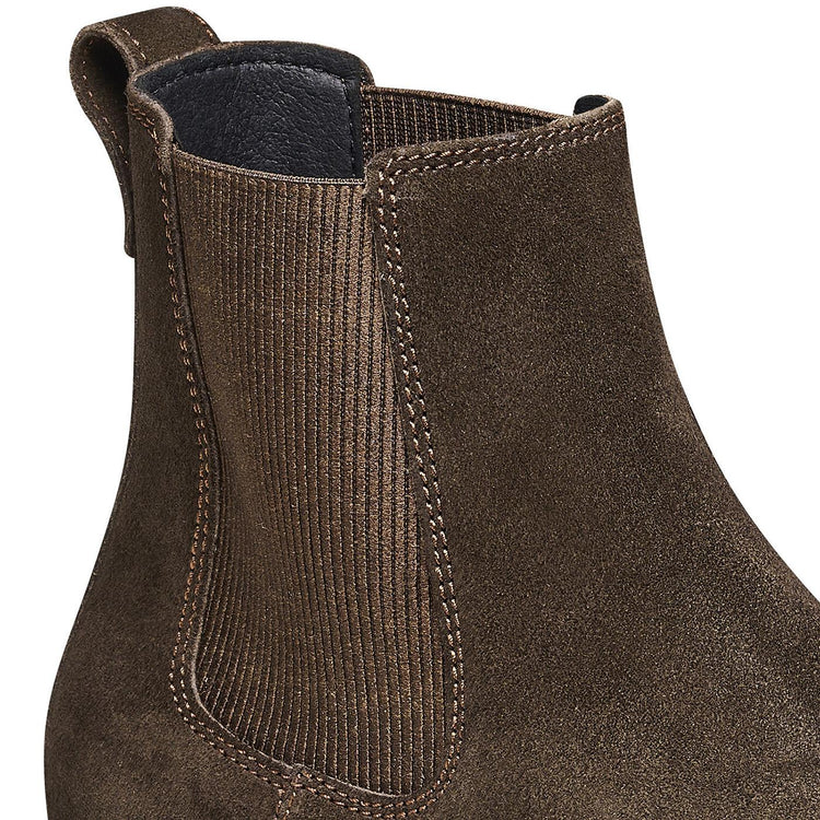 Highwood Slip On Men Mocca Suede Leather - Stivaletti Uomo Marroni 1025726  BIRKENSTOCK 