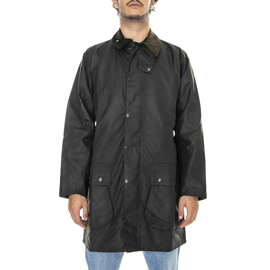 Classic Northumbria Wax Jacket Olive - Giacca Invernale Uomo Marrone MWX0009-OL91-FW23 . BARBOUR 
