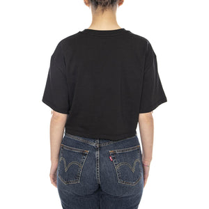 ELLIPSE RELAX CROP SS - Maglietta Girocollo Donna Nera VN000XDW BLK1 VANS 