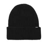 Set Usual Beanie Black - Bonnet Noir en Maille ACCESSOIRES HUF
