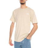 M Evo SD Reg SS Tee Desert Stone - T-shirt Col Rond Homme Beige  Homme THE NORTH FACE