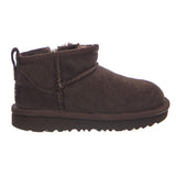 UGG Classic Ultra Mini Burnt Cedar - Chaussures Enfant en Cuir Suédé Marron Enfant UGG