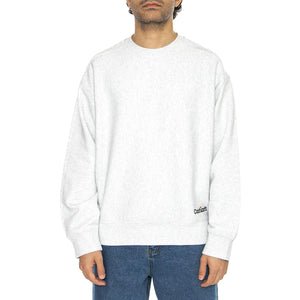 Label Script Sweat Ash Heather - Felpa Girocollo Uomo Grigia I034429.482XX  CARHARTT WIP 