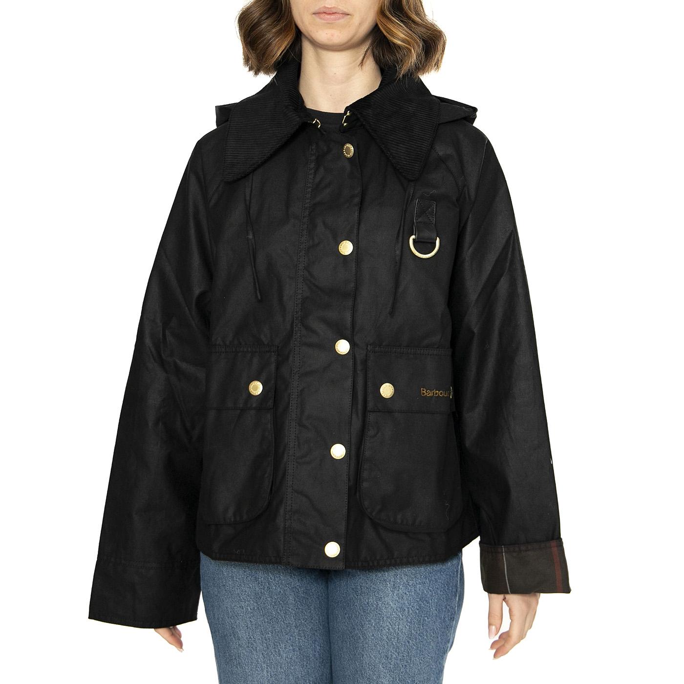 Reighton Wax Black / Classic Jacket - Giacca Donna Nera LWX1397-BK71 . BARBOUR 