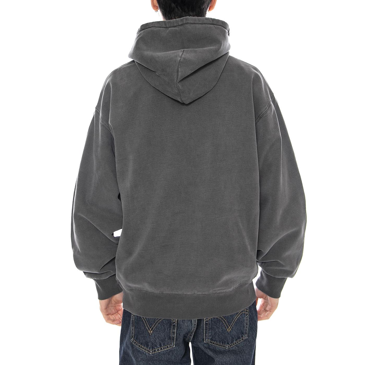 Hooded Vista Sweat -- Felpa Uomo Nera con Cappuccio I029523.89GD . CARHARTT WIP 