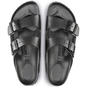 Womens Arizona Eva Sandals  - Metallic Anthracite - Sandali Donna Grigi - Calzata Stretta 1001498  BIRKENSTOCK 