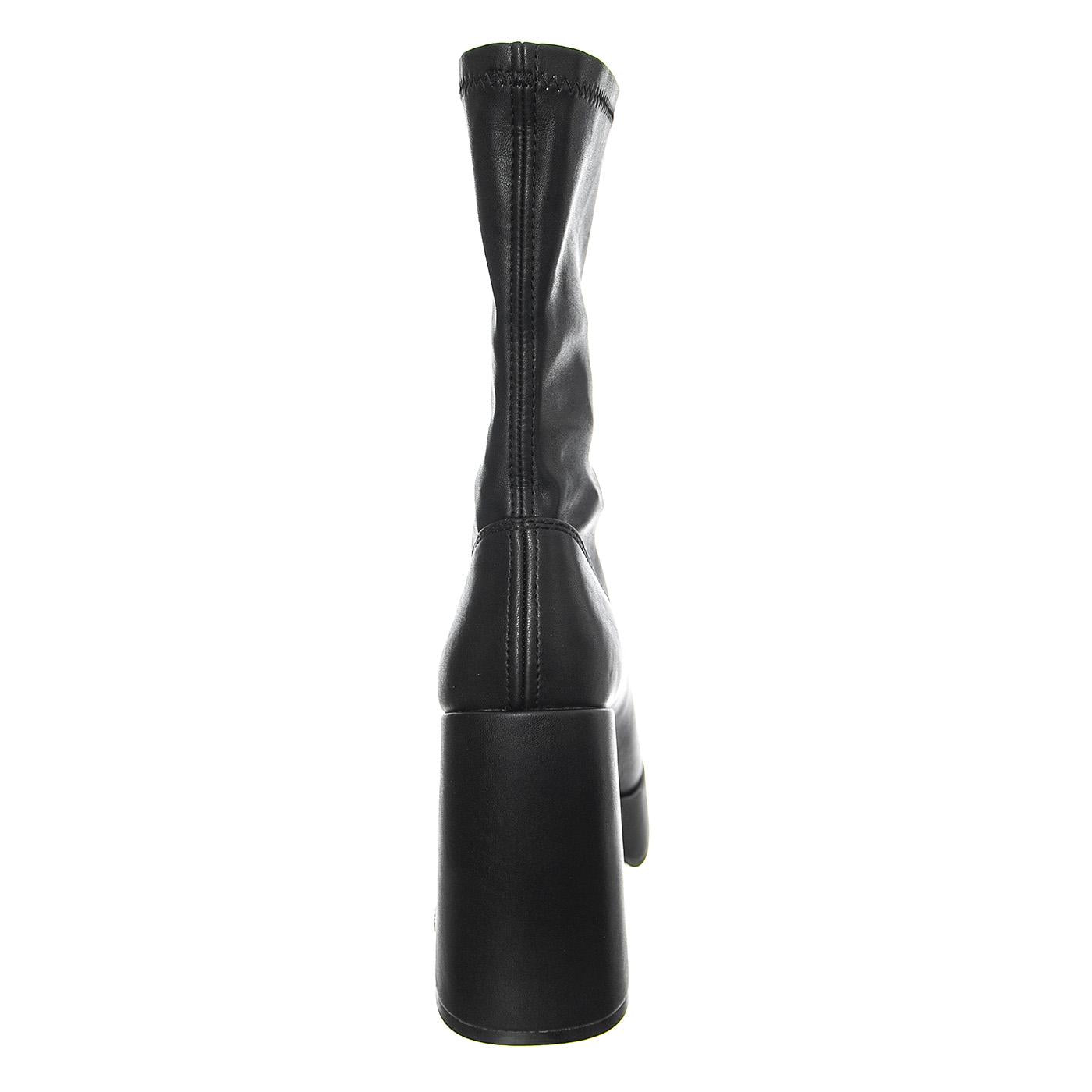 Hidden Black Stretch Pu - Stivali Donna Neri WSSHIDDEN-BLK . WINDSOR SMITH 