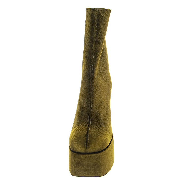 W' Widow Green Velvet - Stivali Donna Verdi JCS5 5 JC 014-GRE  JEFFREY CAMPBELL 