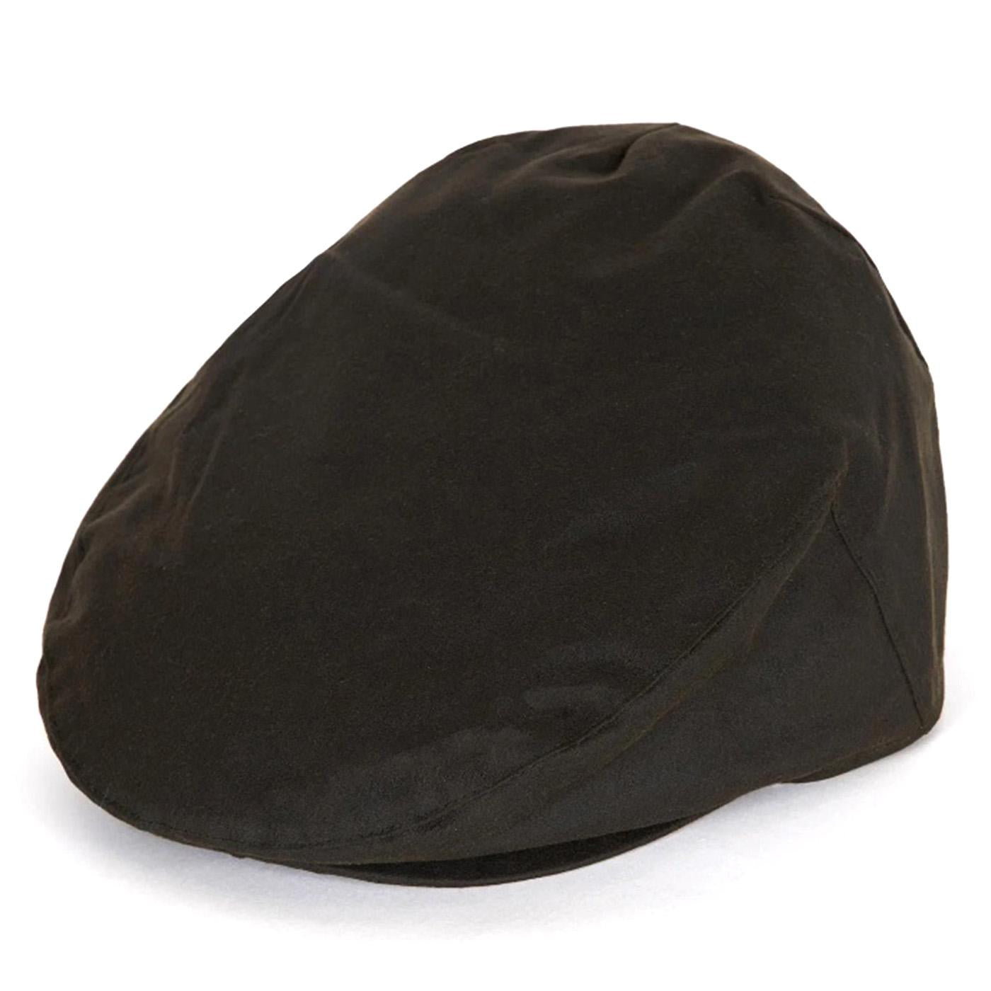 Wax Flat Cap Olive - Cappellino a Coppola Marrone MHA0003-OL71-FW23 . BARBOUR 