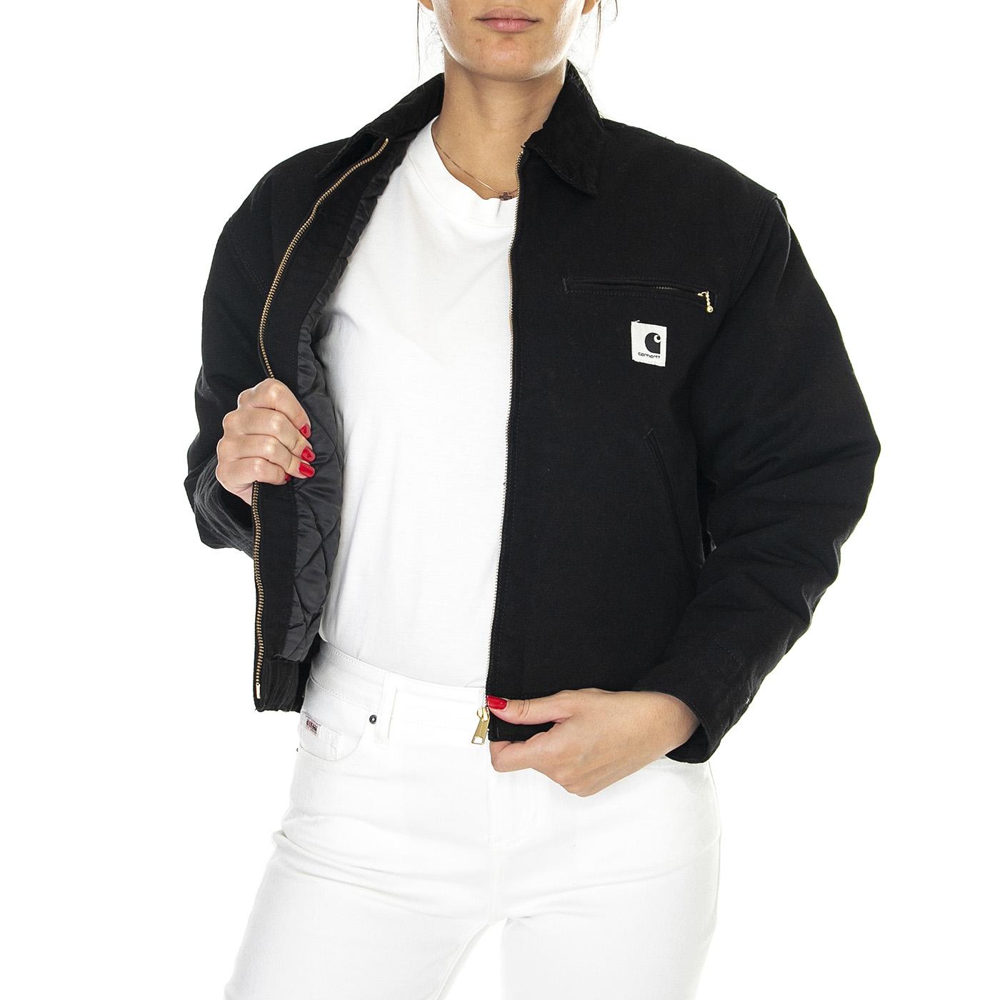 W' OG Detroit Jacket Black / Black /rinsed - Giacca Donna Nera I032236.00E02 . CARHARTT WIP 