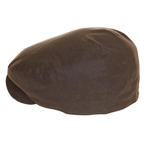 Cheviot Wax Flat Cap Olive - Cappellino a Coppola Marrone FW22-MHA0294-OL11  BARBOUR 