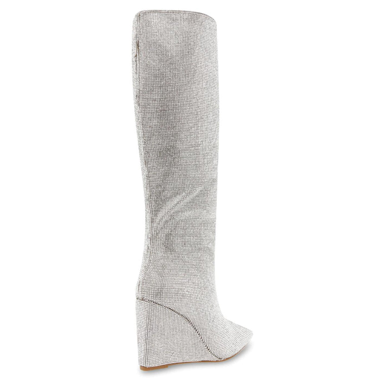 Showout Rhinestone - Stivali Donna Argento SHOW10S1  STEVE MADDEN 