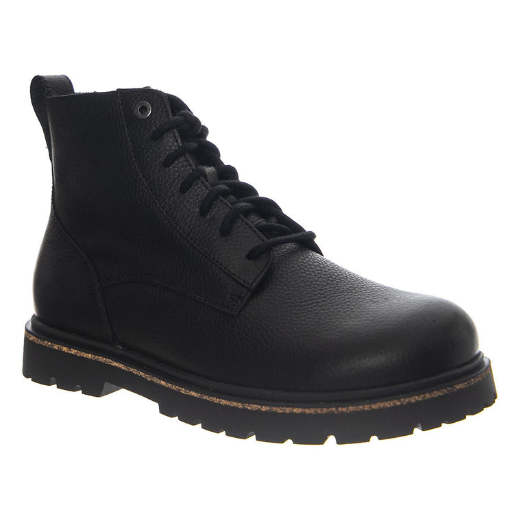 Highwood Lace Mid N Black, Natural Leather - Stivaletti Uomo Neri 1030756 . BIRKENSTOCK 