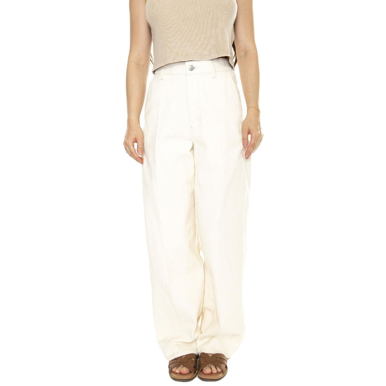Obey Lily Carpenter Denim Unbleached - Pantaloni Denim Jeans Donna Beige 242010052-UBL  OBEY 
