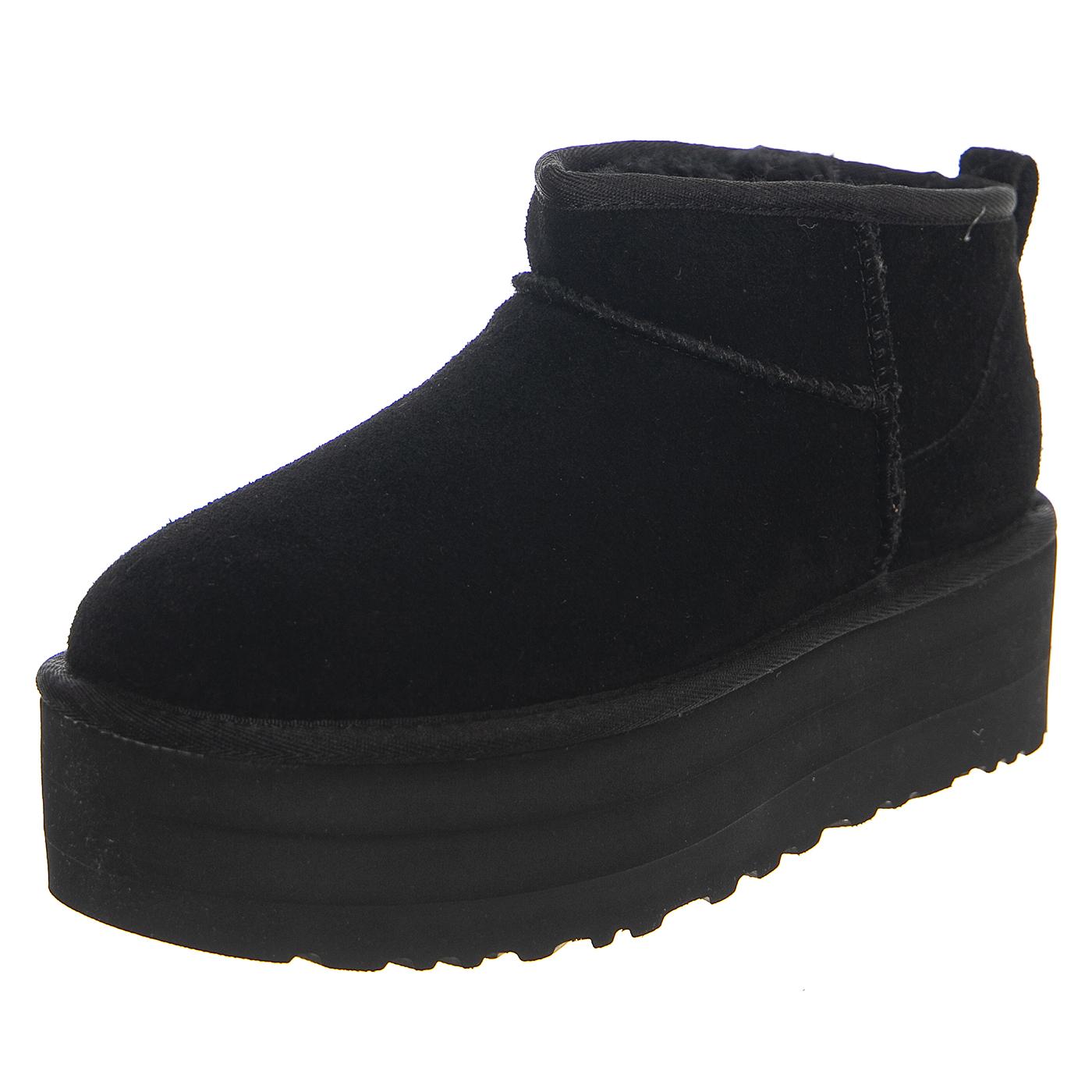 W Classic Ultra Mini Platform - Stivaletti Donna Neri 1135092-BLK . UGG 