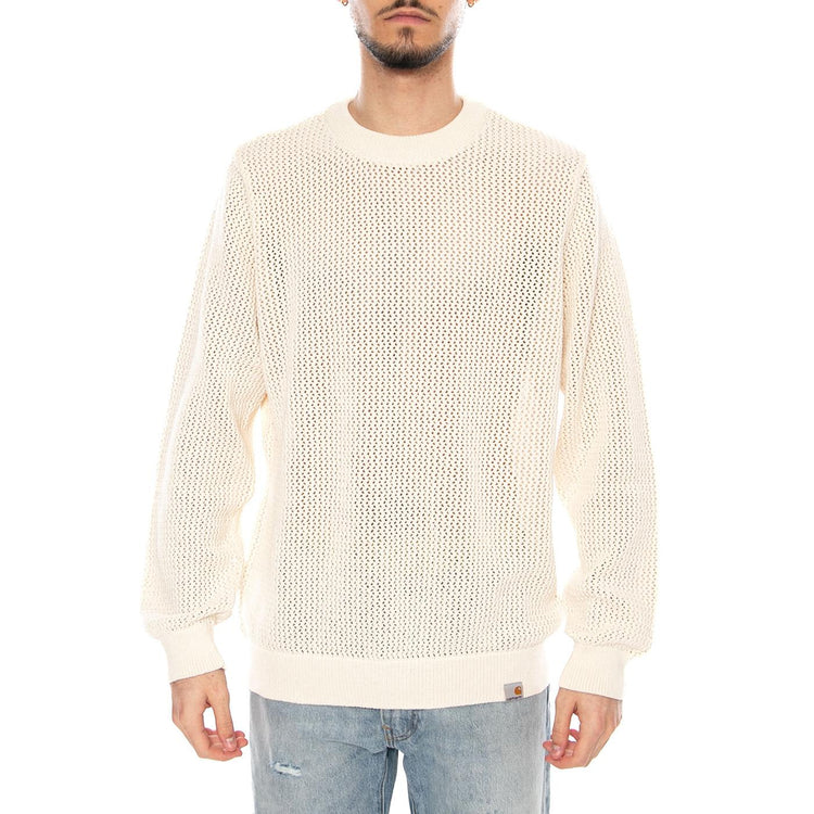 Stockton Sweater Cinnerus- Felpa Uomo Bianca I036163 3IVXX CARHARTT WIP 