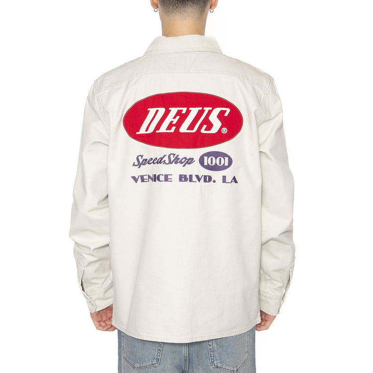Tin Lizzie Shirt Dirty White - Camicia Uomo Beige DMP255932_DWH  DEUS EX MACHINA 