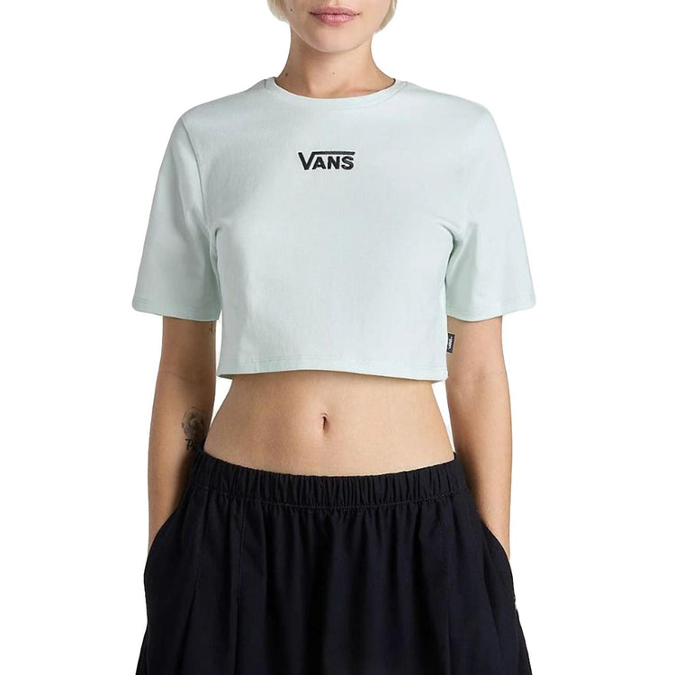 FLYING V CREW CROP II HINT OF MINT - Maglietta Girocollo Cropped Donna Verde VN000GFFRNE1 . VANS 