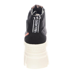 W' Revolt Hi Black / Marshmallow - Scarpe Stringate Profilo Alto Donna Nere PAS97242-016-M  PALLADIUM 
