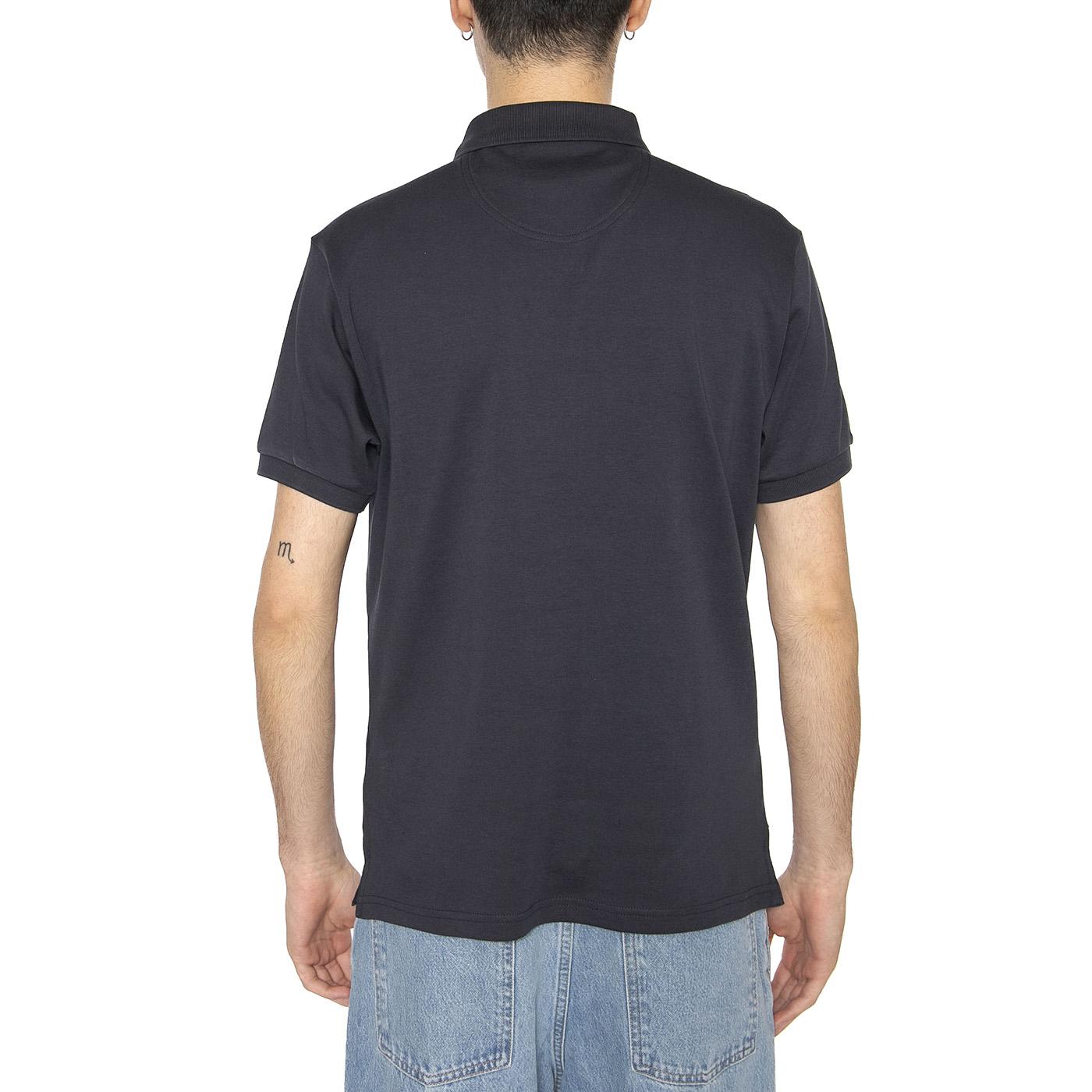 Hylton Interlock Polo Shirt Navy - Polo Uomo Blu MML1445-NAVY  BARBOUR 