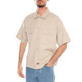 247 GD Work Shirt SS Stone - Chemise Manches Courtes Homme Beige Homme DICKIES