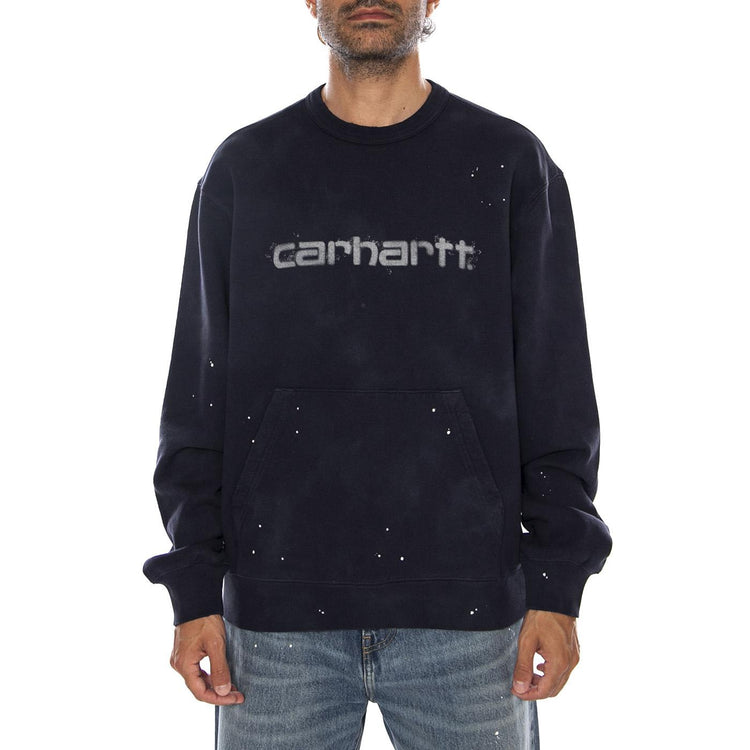 PAINTER SWEAT DARK NAVY - Felpa Girocollo Uomo Blu Scuro I036899 1CEJ CARHARTT WIP 