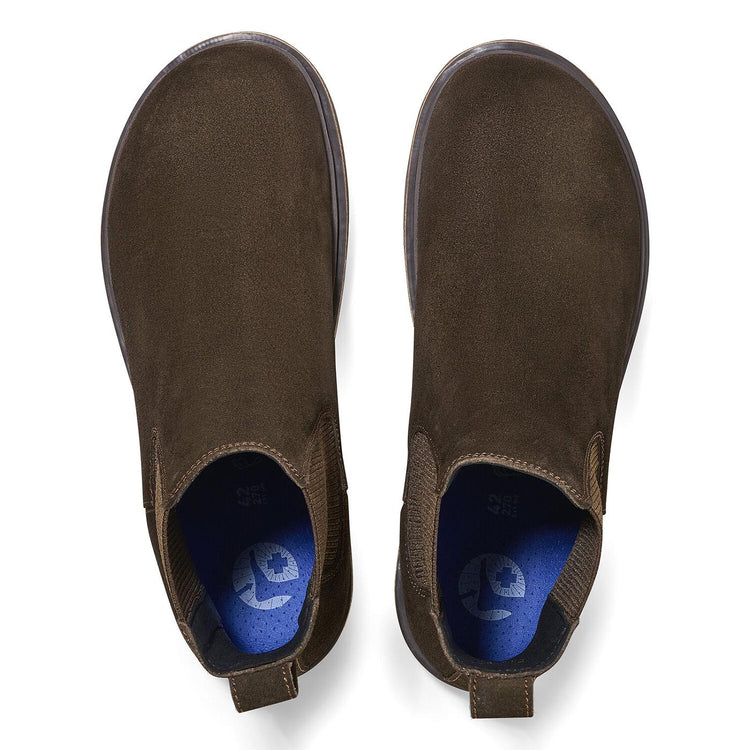 Highwood Slip On Men Mocca Suede Leather - Stivaletti Uomo Marroni 1025726  BIRKENSTOCK 