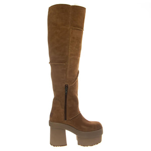 W New Heihghts Platform Xtra Chestnut - Stivali Donna Marroni UGSNHPLXCHE1157911W  UGG 