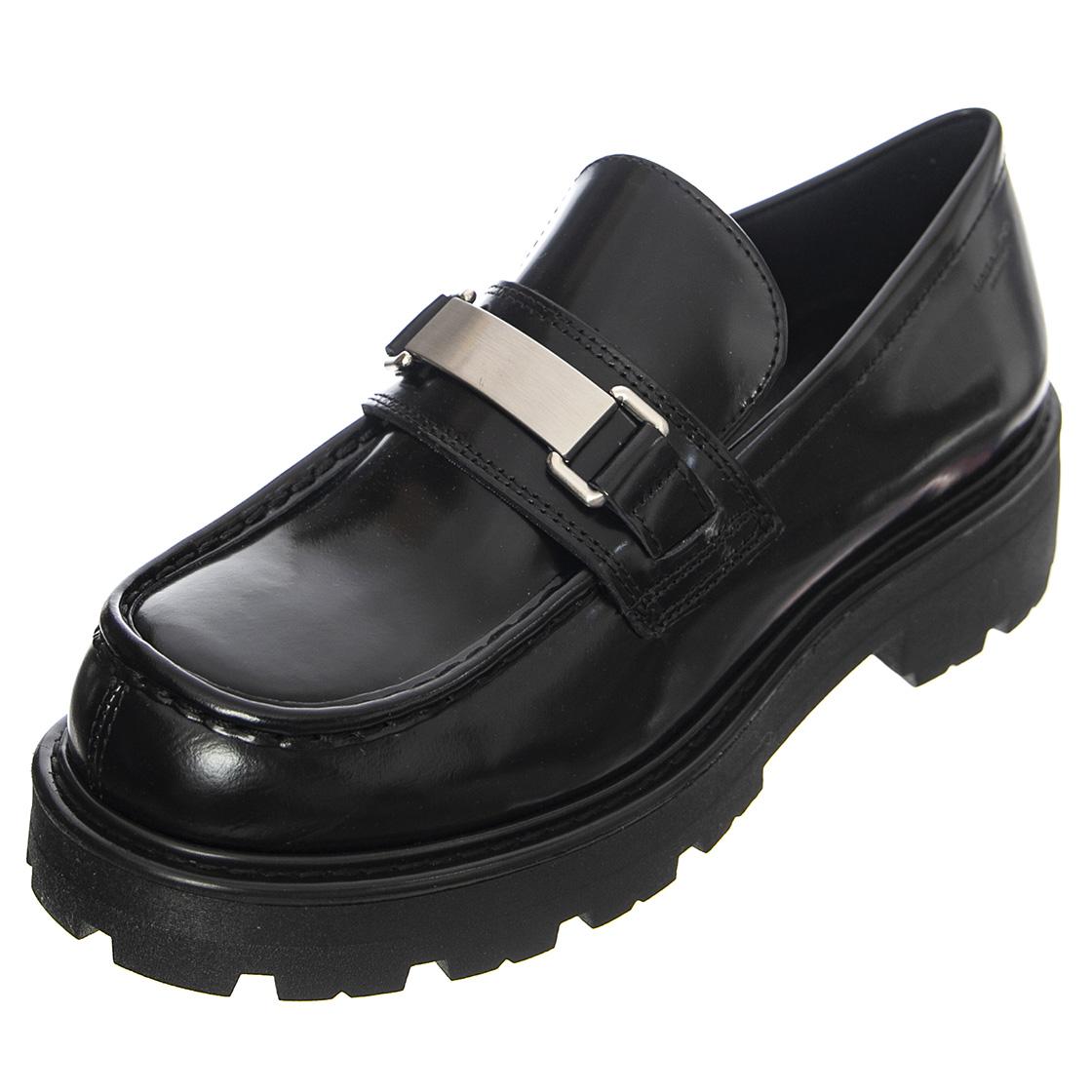 Cosmo 2.0 Cow Leather Black - Mocassini Donna Neri con Dettagli a Contrasto VBS5249-104-20  VAGABOND 