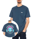 OBEY KNOWLEDGE IS POWER TEE Harbour Blue - T-shirt Col Rond Homme Bleu
