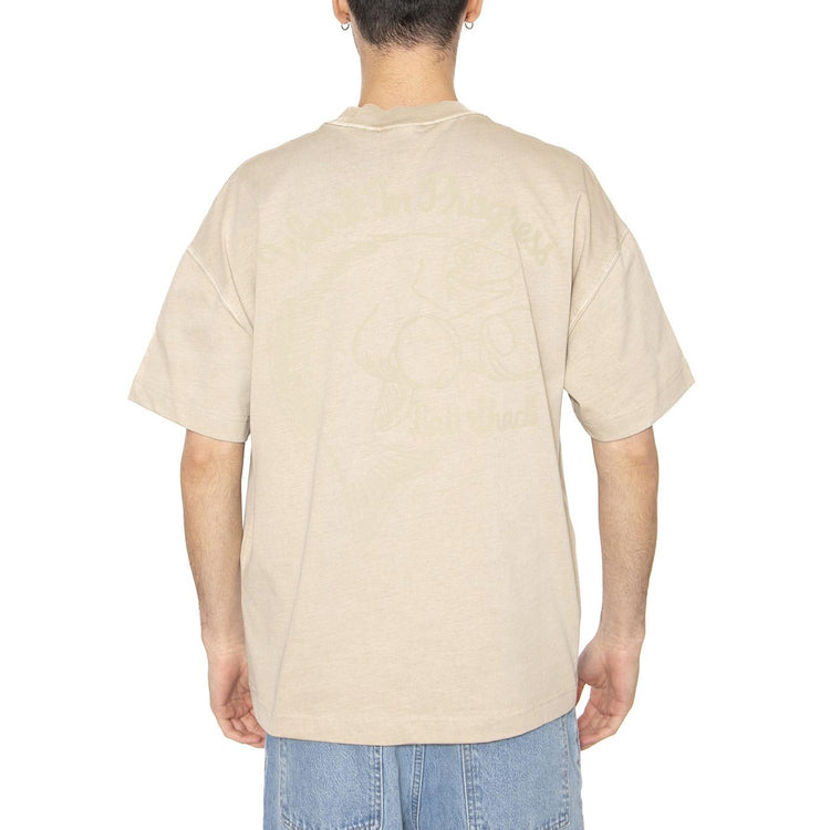 S/S Bait Shack T-Shirt Wall - Maglietta Girocollo Uomo Beige I034660.G1GD  CARHARTT WIP 