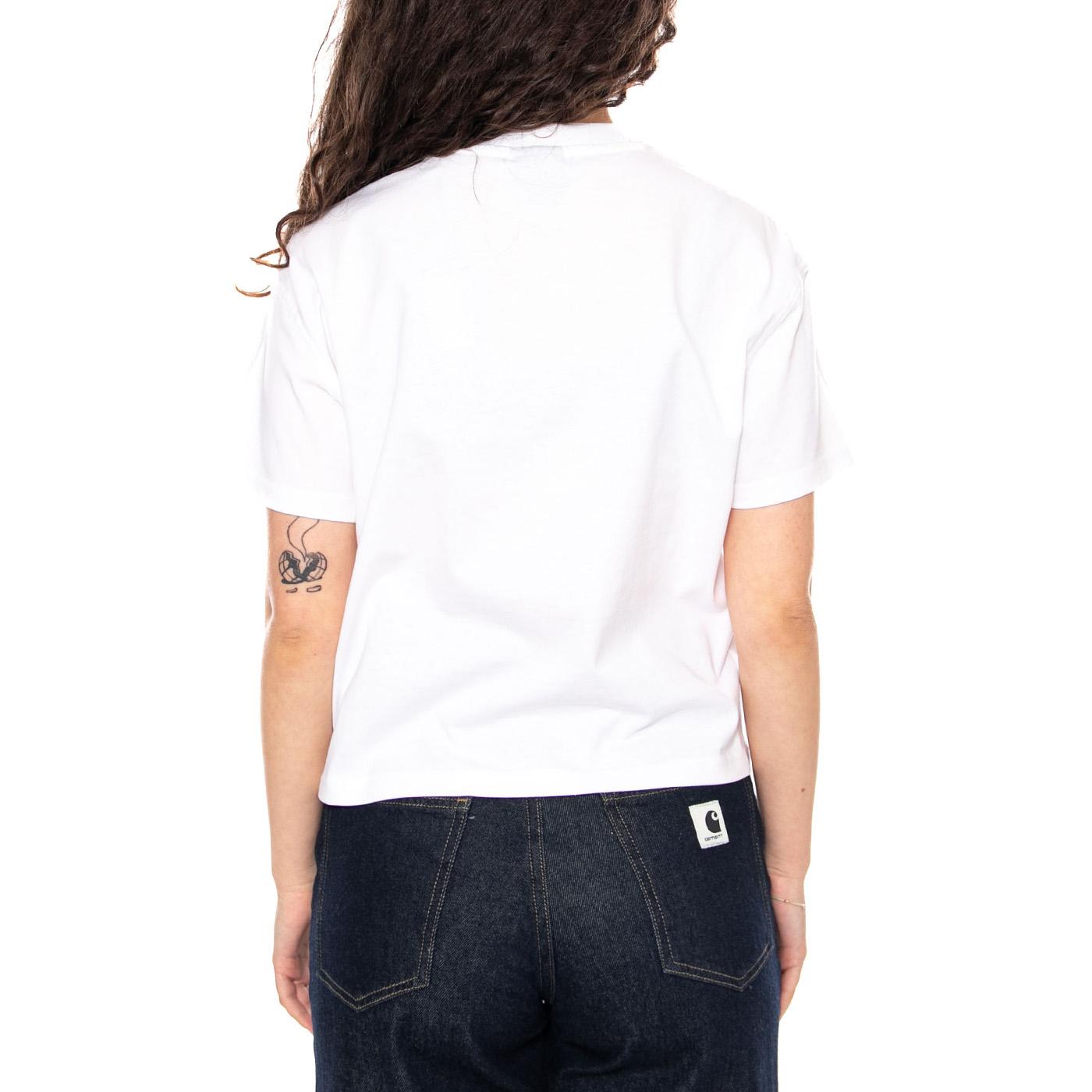 OAKPORT BOXY SS TEE - Maglietta Girocollo Donna Bianca DK0A4Y8L WHX1 DICKIES 