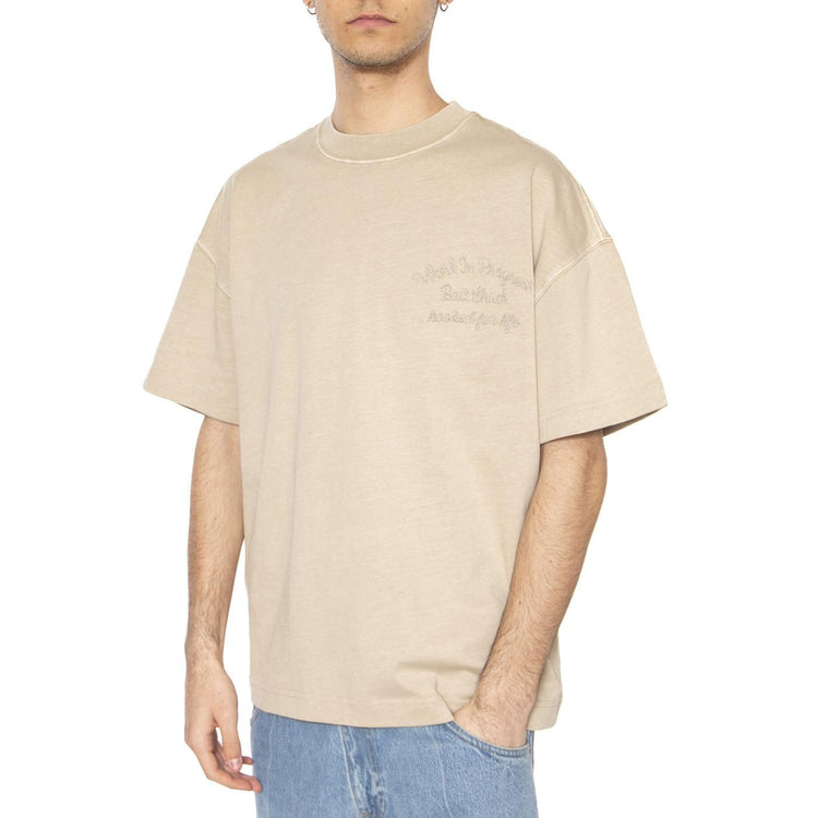 S/S Bait Shack T-Shirt Wall - Maglietta Girocollo Uomo Beige I034660.G1GD  CARHARTT WIP 