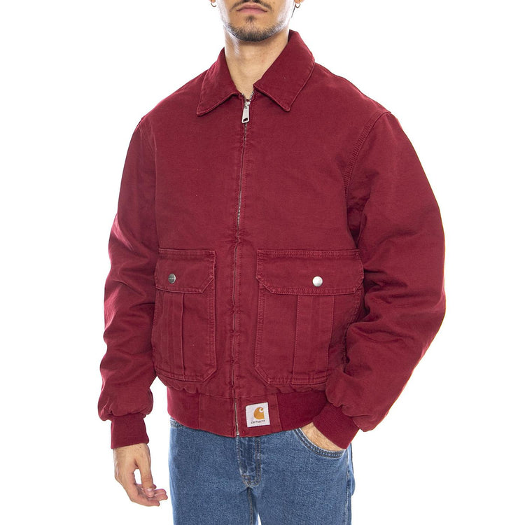 Stanton Jacket Scarlet - Giacca Uomo Rossa I035617.H806  CARHARTT WIP 