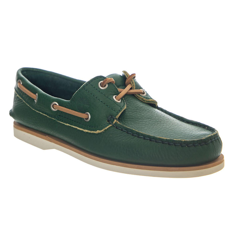 CLAS BOAT SHOE MD GRN F GRAIN - Mocassini Uomo Verdi TB0A4187 ES51 TIMBERLAND 