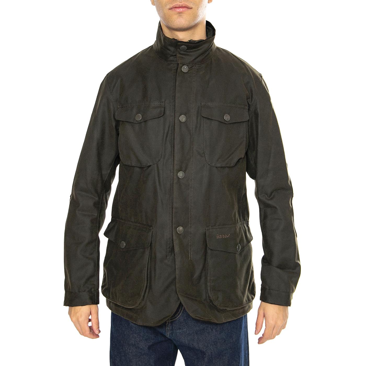 Ogston Wax Jacket Olive - Giacca Uomo Verde MWX0700-OL51 . BARBOUR 