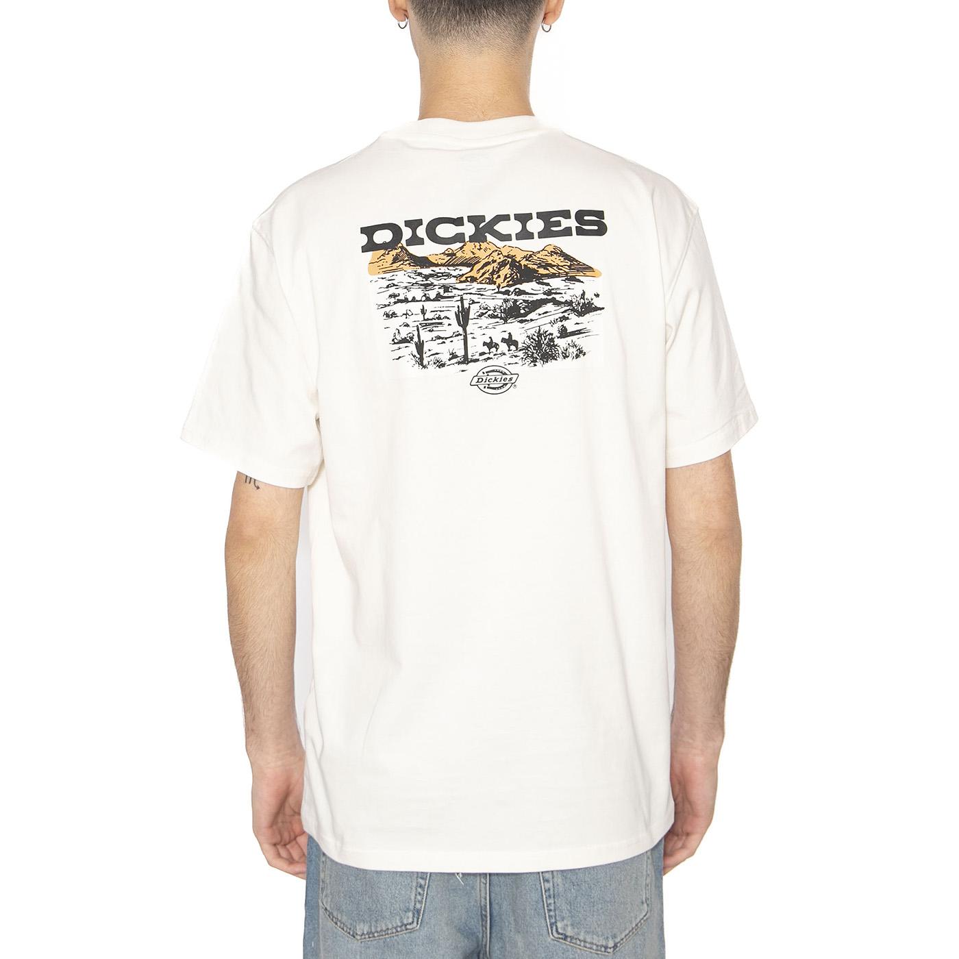 Landscape SS Tee Egret - Maglietta Girocollo Uomo Bianca DK0A4Z8VC481  DICKIES 