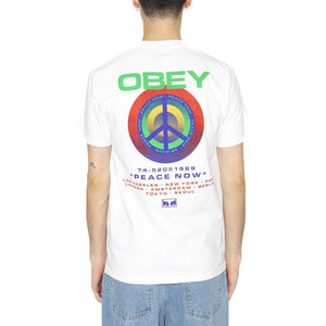 Obey Peace Targer Tee White - Maglietta Girocollo Uomo Bianca 165264093-WHT  OBEY 