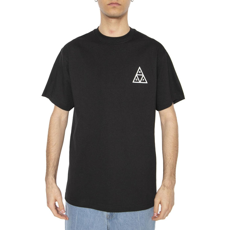 Huf Set TT S/S Tee Black - Maglietta Girocollo Uomo Nera TS01953-BLACK  HUF 
