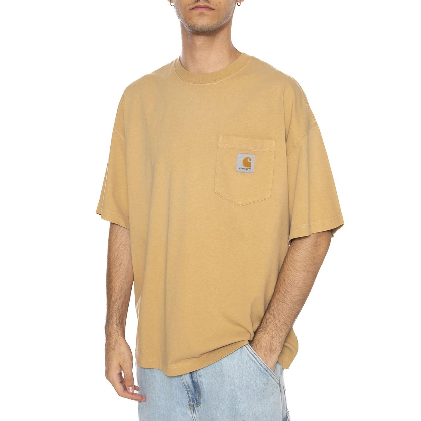 S/S Hudson Pocket T-Shirt Dusty H Brown - Maglietta Girocollo Uomo Marrone I035140.07E5F . CARHARTT WIP 