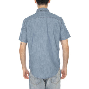 S/S SUNSET STANDARD SEBASTIAN CHAMB LIGHT INDIGO - Camicia Maniche Corte Uomo Blu 86624-0062 LID LEVIS 