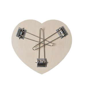 Heart Folding Table Black / White - Tavolino con Logo e Gambe Pieghevoli Nero I035830.0D2XX  CARHARTT WIP 
