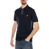 PLACKET TIPPED POLO SHIRT DARK NAVY - Polo Homme Bleu Marine  Homme LYLE & SCOTT