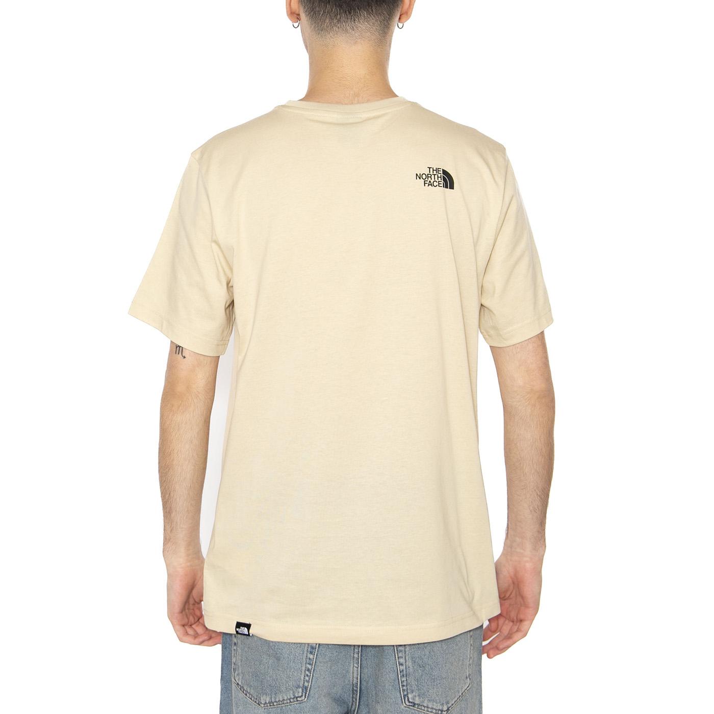 Men's S/S Fine Tee - Maglietta Girocollo Uomo Beige NF0A8A6M3X41  THE NORTH FACE 