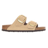 Arizona Big Buckle Nubuck Leather Narrow Fit Sandcastle - Sandales Femme Beige BIRKENSTOCK