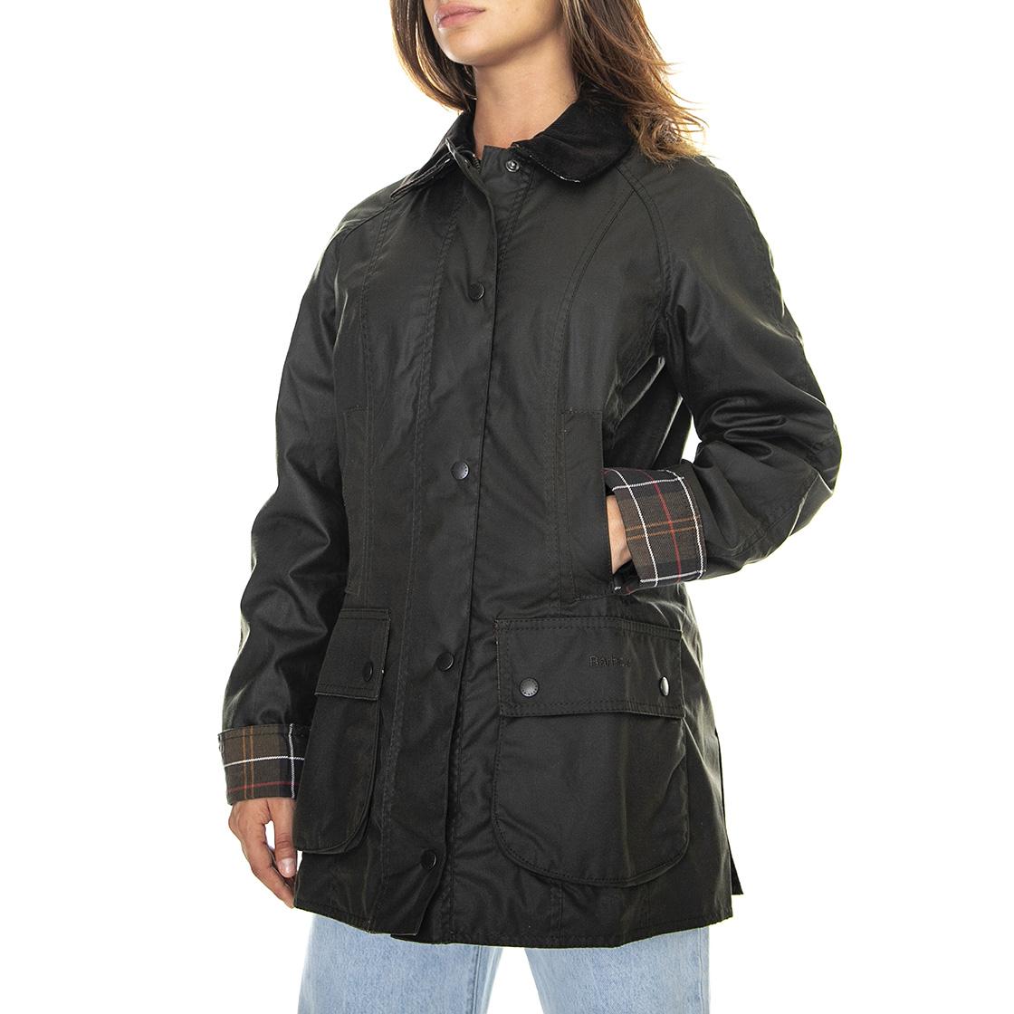 Classic Bedale Wax Jacket Olive - Giacca Invernale Donna Marrone FW22-LWX0668-OL71 . BARBOUR 
