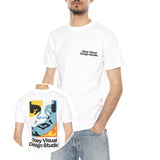 OBEY VISUAL DESIGN STUDIO TEE - T-shirt Col Rond Homme Blanc OBEY