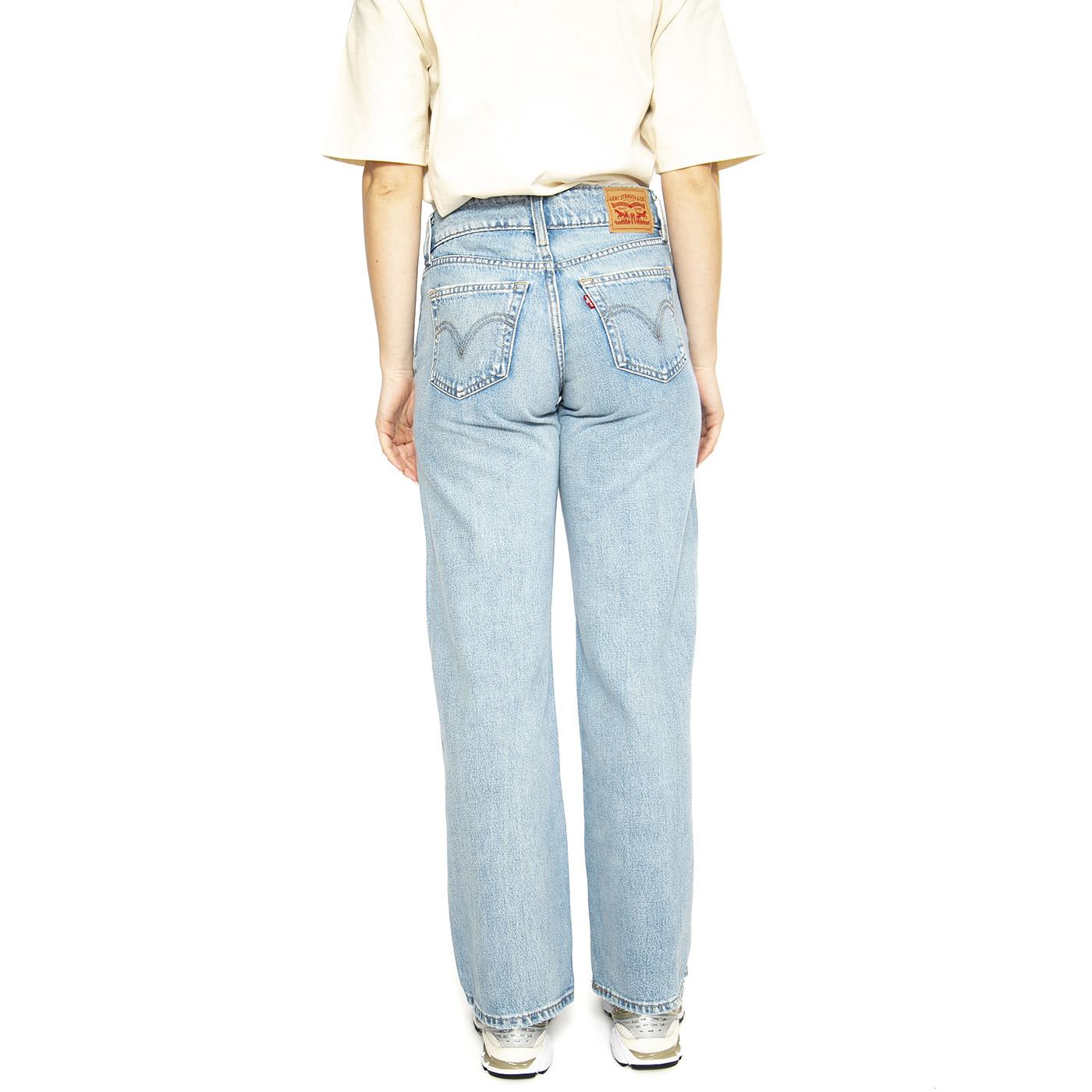 Superflow Not In The Mood Sone Light Indigo Flat Finish - Pantaloni Denim Jeans Donna Blu A7498-0000  LEVIS 