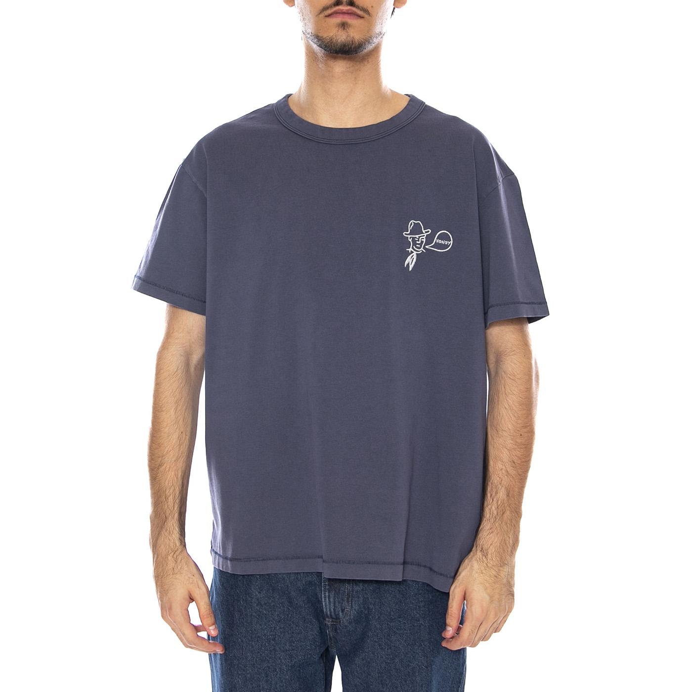 Rodeo Ben Tee Navy - Maglietta Girocollo Uomo Blu Navy 112371672 . WRANGLER 